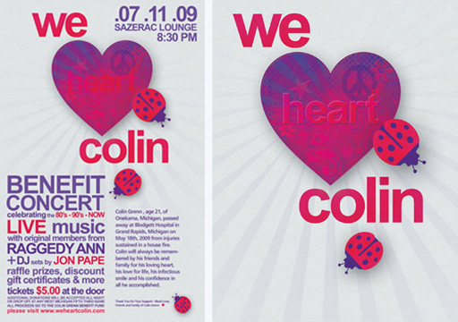We Heart Colin Benefit poster